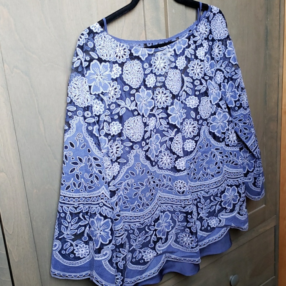 Anthropologie A Line shirt with camisole